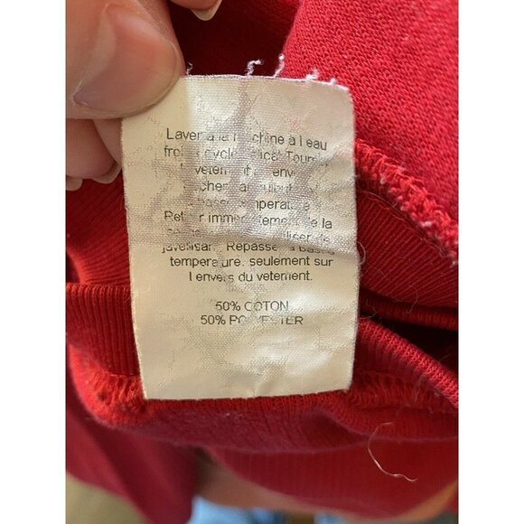 VTG Links Christmas‎ Shirt Women M Red Y2K 90s Cottagecore Holiday Wintercore - Picture 8 of 11